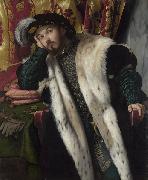 MORETTO da Brescia Portrait of Count Fortunato Martinengo Cesaresco oil painting on canvas